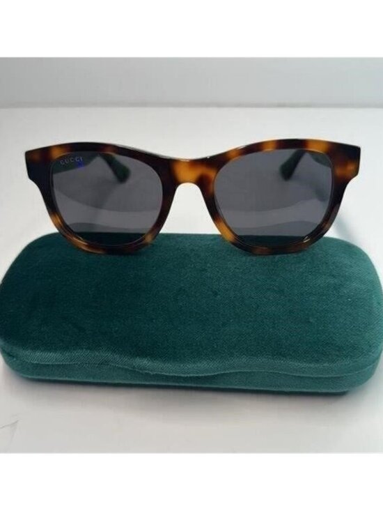 Gucci Tortoiseshell Sunglasses with Red and Green Stripes main image 9